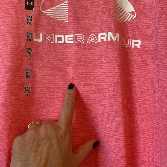 Girls Under Armour Pink Sports Top - Picture 3 of 9